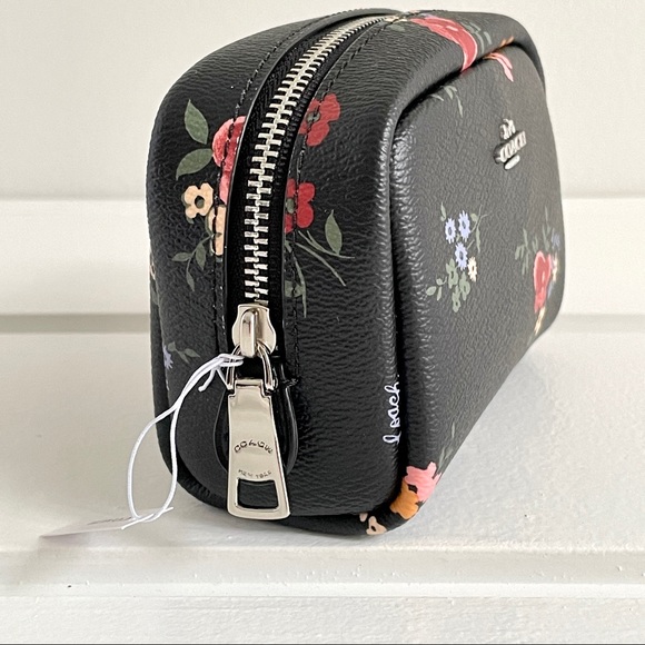 Coach Mini Boxy Cosmetic Case Wildflower Print NWT - Picture 4 of 12